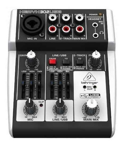 Mezcladora Mixer Behringer Xenyx 302usb + Transformador