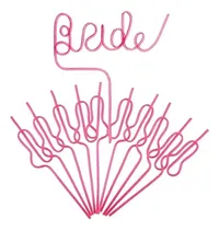Comprar Popotes Reutilizables Pack 11 Despedida Soltera Bride Rosas