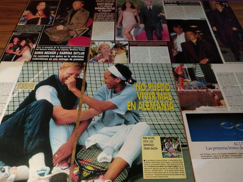 (ap069) Boris Becker * Recortes Revistas Clippings