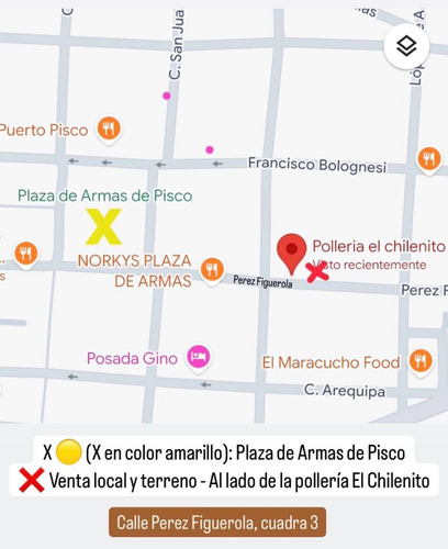 Venta De Terreno (incluye Local Comercial Construido) En Pisco (oferta 173.20 M2)