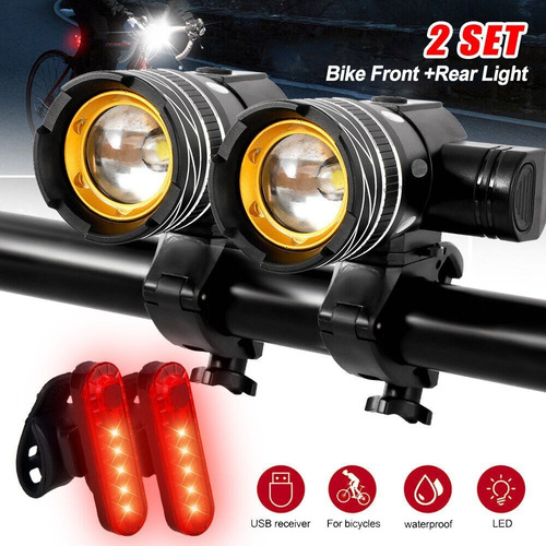 A 2* Lámpara Led Recargable 6000 Lm Impermeable Para
