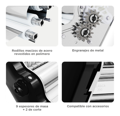 Imagen 4 de 10 de Pastalinda Máquina Clásica 200 Negra