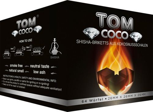 Carbón Tom Coco Diamond Para Shisha (1kg)