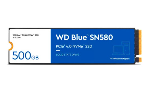 Unidad De Estado Solido Western Digital Blue Sn580 500gb