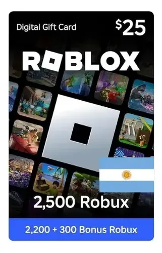 92501 Robux Roblox - Robux 2500 - 25usd - Argentina - Entrega Inmediata! | MercadoLibre