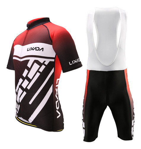 Conjunto De Jersey De Ciclismo Lixada, Acolchado, Para Hombr