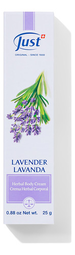 Crema De Lavanda Swiss Just 25grs+muestras Gratis Lavanda