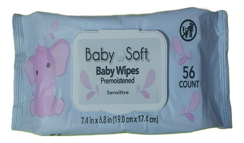 Toallitas Húmedas Baby Soft 6 Pack Con 56 Piezas Cada Una