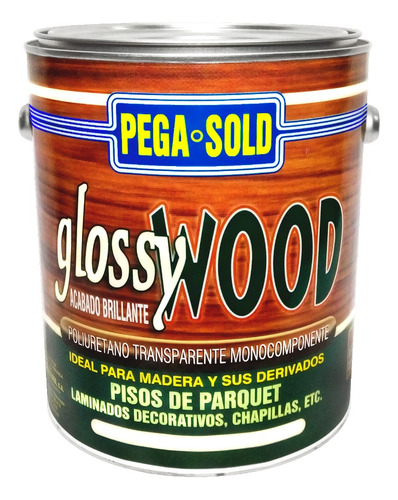 Poliuretano Transparente Glossywood Pega Sold 1/4 Galon