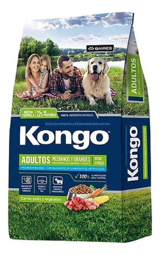 Kongo Adultos Razas Medianas Y Grandes 21+3 Kg