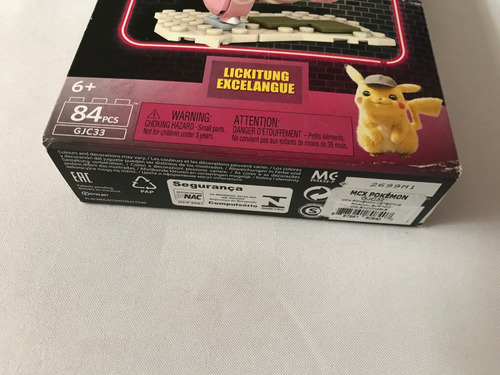 Lickitung Pokemon Mega Construx Detective Pikachu Gjc33 84pz 84 (Usado)