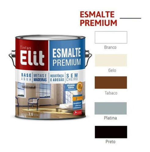 Tinta Sem Cheiro Esmalte  Premium Base Água Elit  3,6l