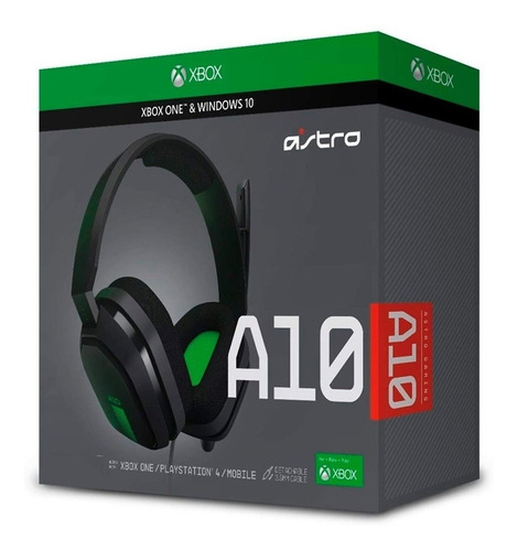 Audifono Gamer Logitech A10 Headset Para Ps4 Xbox One Y Pc
