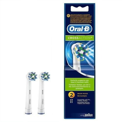 2 Repuestos De Cepillo Electrico Dientes Oral-b Cross Action