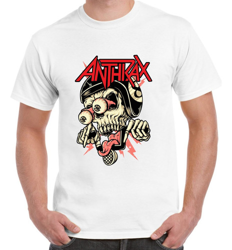 Playera Para Caballero Anthrax Logo Talla Xxl Y Xxxl