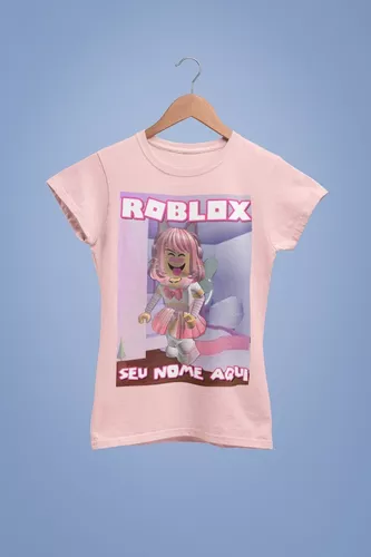 Camiseta Promoção Roblox Girls Infantil Rosa