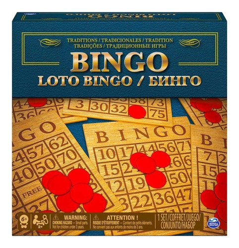 Juego De Mesa Loto Bingo Tradicional Spin Master 