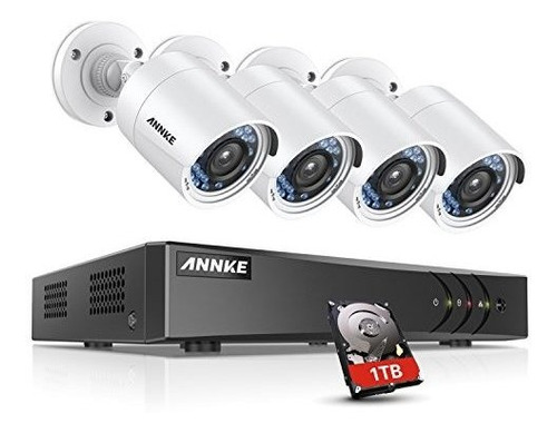 Sistema De Camara De Seguridad Annke De 8 Canales 5in1 1080p