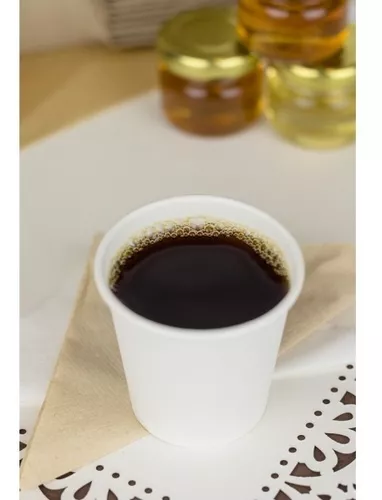 Vaso de café con leche con tapa negra de papel kraft de 225ml (Oferta de 10  paquetes de 50 vasos) — CleanBCN