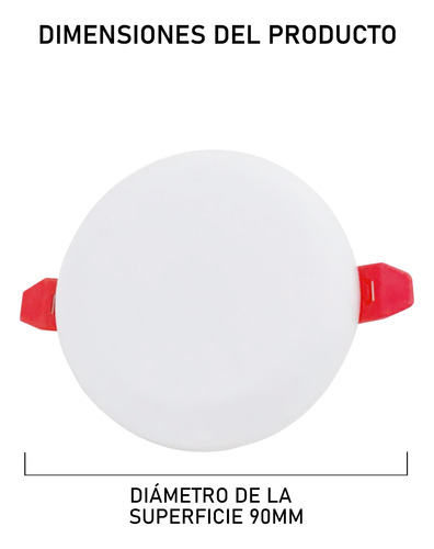 1 Unidades Lámpara Plafón Led De Techo10w/90mm,luz Cálida