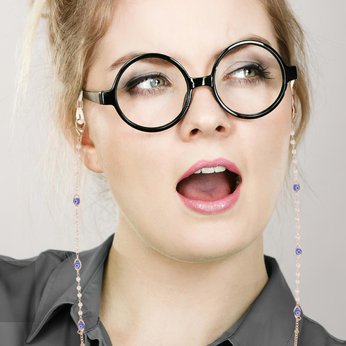 Gafas Decorativas Con Cadena, Gafas De Sol Con Cadena