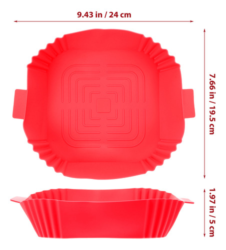 Olla De Silicona Air Fryer, Cuenco De Silicona Para Hornear