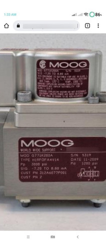 Servo Valvula Moog G771k200.