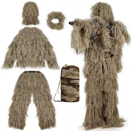 Roupa Camuflada Ghillie Sniper 3d ( Calça + Jaqueta) Gg E Xg