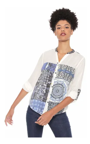 Blusa Desigual Mujer Camisa Mujer Blanca