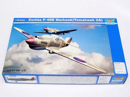 Trumpeter 02807 Curtiss P-40b Warhawk (tomahawk Mkiia) 1/48