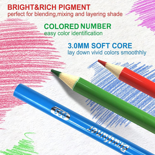 Lapices De Colores Para Colorear 120 Colores Alta Calidad