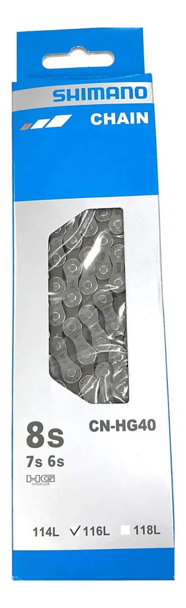 Cadena Para 6,7,8 Velocidades Shimano Hg40 116e