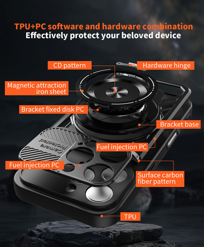 Funda Para Teléfono De La Serie Samsung, Soporte De Descompresión Giratorio, Carga Inalámbrica Magnética, Soporte Para Coche, Funda Protectora