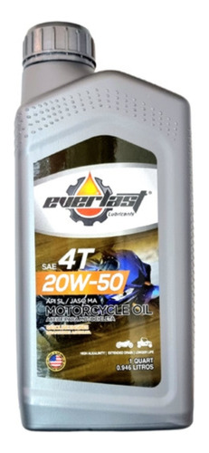 Caja 12 Aceites 20w50 4 Tiempos Mineral Api Sl Everlast Usa