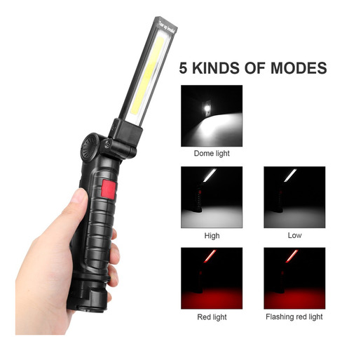Lámpara De Inspección Flexible Cob+led Worklight Fl
