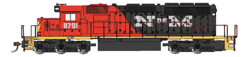 Athearn N De M Nacionales De Mexico Gp38-2 #9248 L40