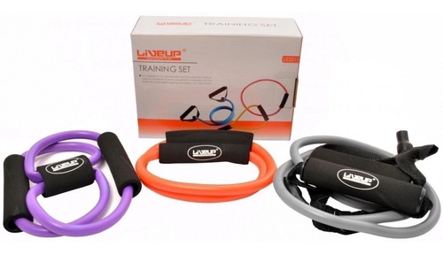 Imagem 2 de 7 de Kit Com 3 Extensores Elástico Tensão Media +colchonete 1,70m