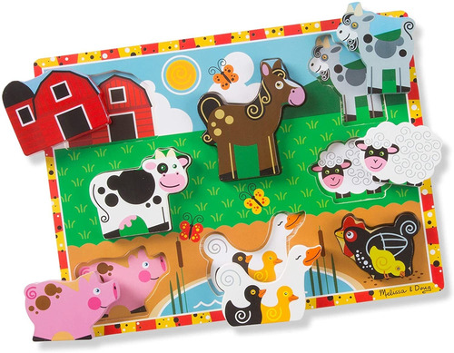 Melissa & Doug Farm - Puzzle De Madera