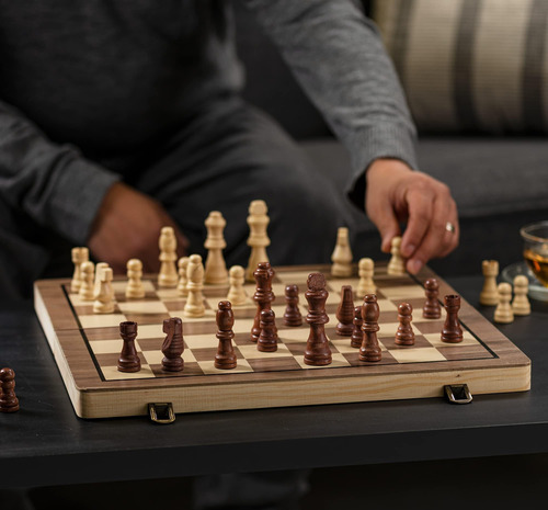15 Juegos De Ajedrez De Madera - Juego De Mesa De Ajedrez Y