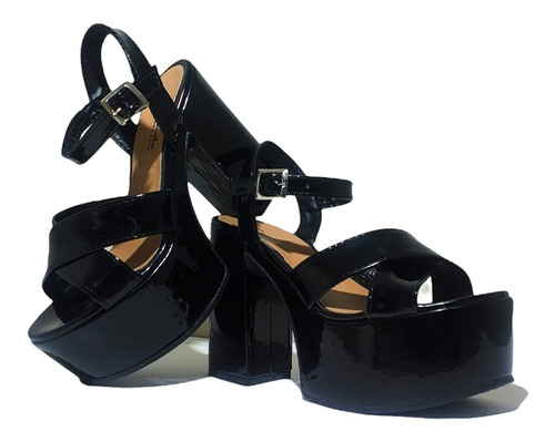 Imagen 4 de 5 de Sandalias Sami Charol Black
