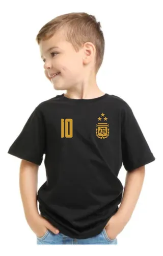 Camiseta Argentina 3 Estrellas Negra MercadoLibre
