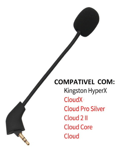 Microfone Para Kingston Hyperx Cloud  2 E Cloud Core