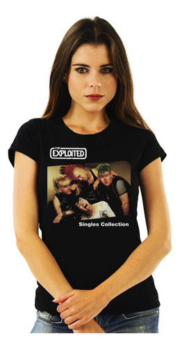 Polera Mujer The Exploited The Singles Collection Punk Impre