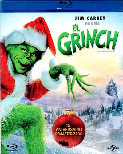 El Grinch 15 Aniversario Jim Carrey Pelicula Blu-ray
