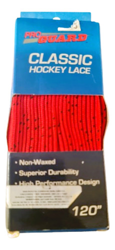 Pro Guard 120: Agujetas Lace Classic De Hockey Red