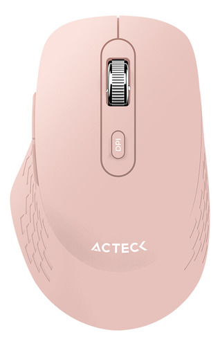 Mouse Acteck Flow Mi480 1600dpi 6 Botones Inalambrico Rosa