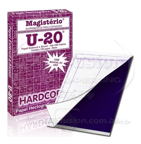 100 Folhas Papel Hectográfico U20 Decalque Tattoo Tatuagem