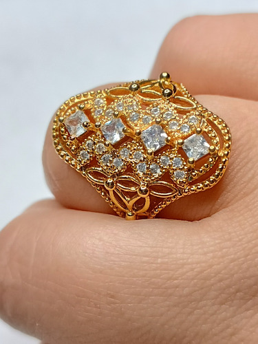 Anillo Vendimia Strass A125