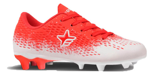 Botin Footy Futbol Junior H 3023 Fg Rojo Blanco Cli