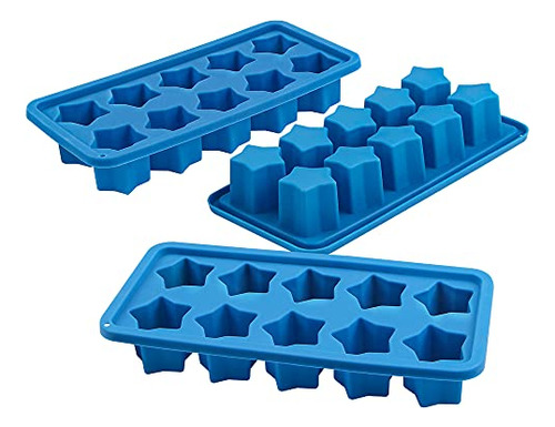 Moldes Hielo En Silicona Webake Estrella Para Whisky Y